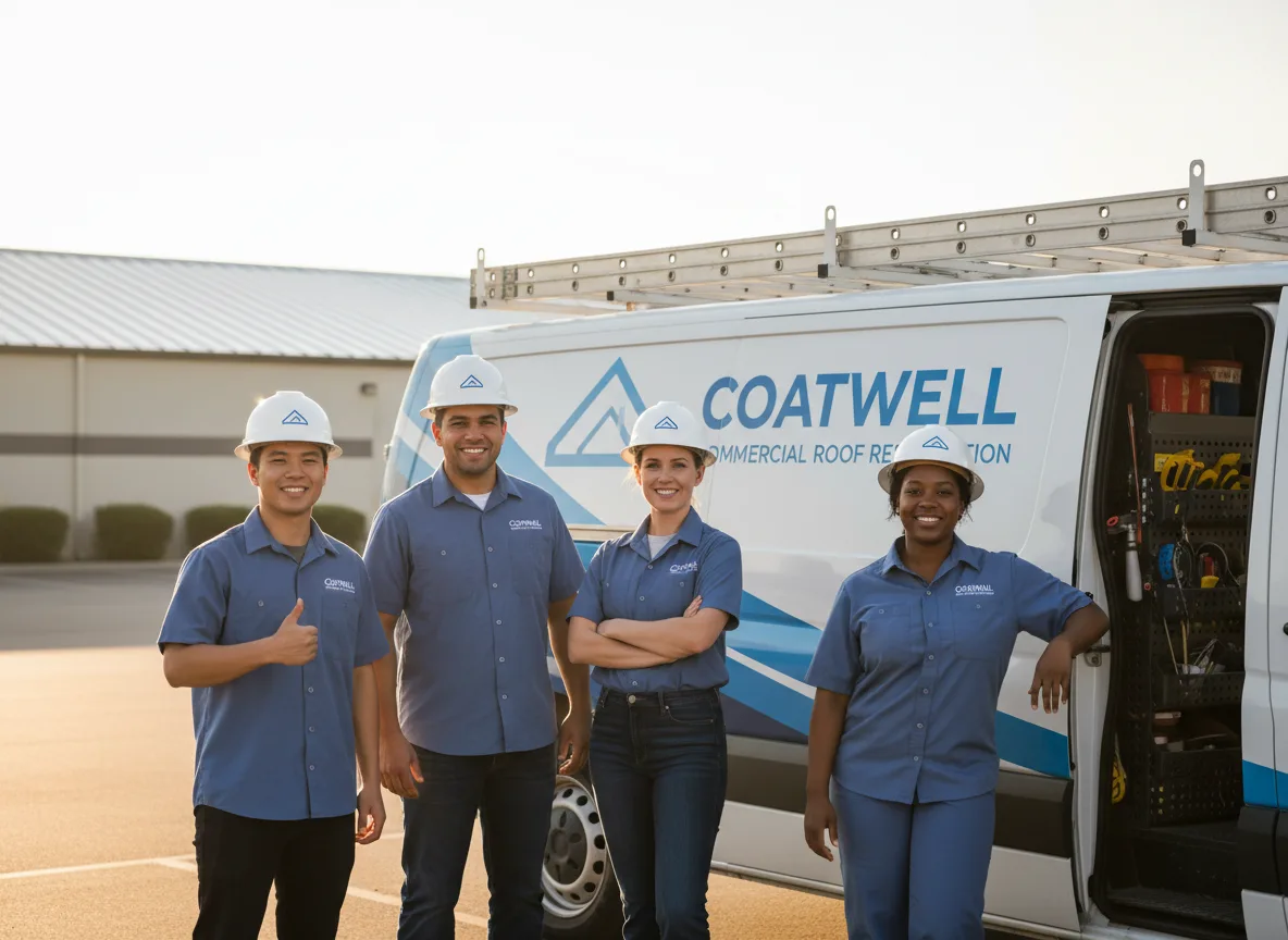 Commercial roof coating company in Alvord, TX